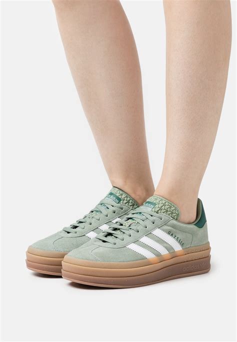 adidas gazelle bold grün|adidas gazelle silver green gum.